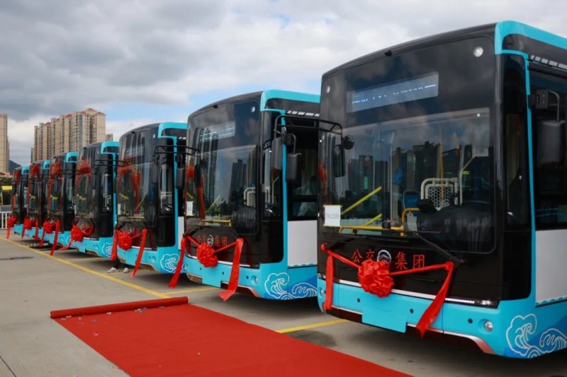 獻(xiàn)禮國慶，金旅客車純電動公交車批量交付莆田公交