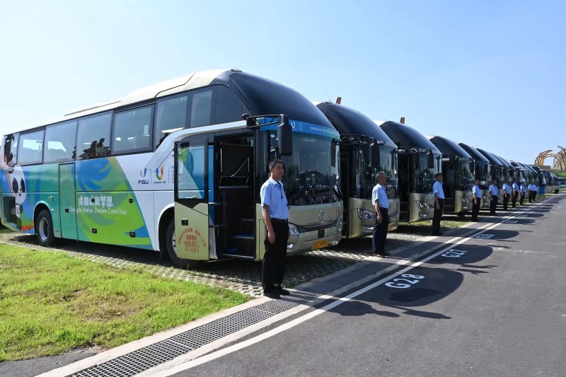 130輛金旅客車服務(wù)2025成都世運會